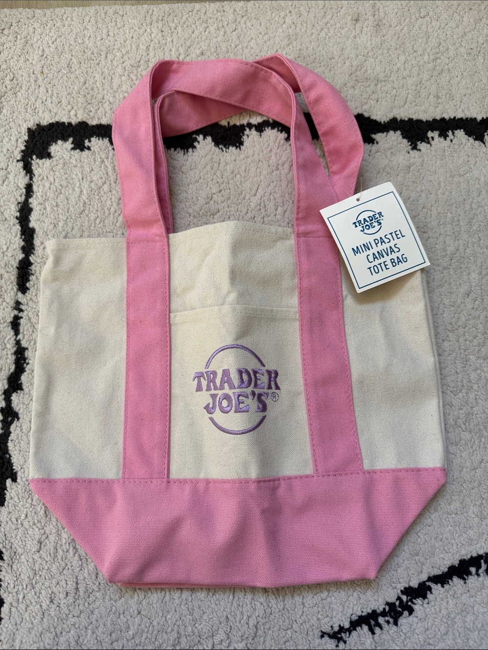 Trader Joe’s Pink Mini Tote Bag